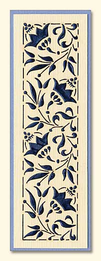 Flower Design Laser-Engraved Bookmark