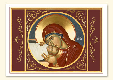 Nativity Vignette from an Icon Painted by the Sisters of Holy Nativity Convent Card