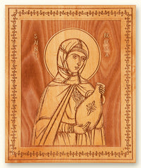 St. Rebecca Laser-engraved Icon