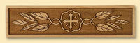 Trim Panel with Cross and Leaves Design