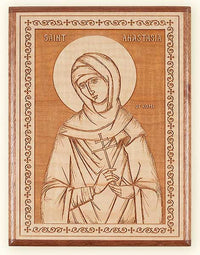 L237 St. Anastasia the Roman Laser Engraved Icon