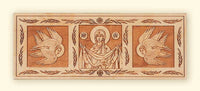 L242 Protection of the Mother of God with Seraphim laser engraved icon