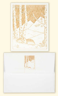 G505 Deer Laser Engraved Card with envelope