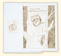 G506 Racoon and Woodpecker Card with Envelope