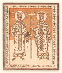 L252 Sts. Constantine and Helen Laser Engraved Icon