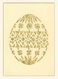 G127 Egg Design Laser-cut Pascha Card