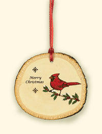 Rustic Ornament with Cardinal