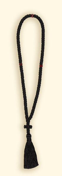 100 Knot Prayer Rope made from stiff cord: 25-knot divisions – Holy ...