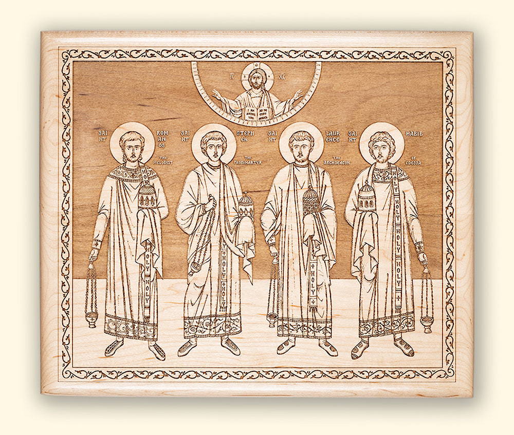Four Deacons Laser-engraved Icon