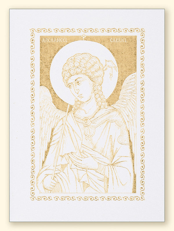 Archangel Gabriel Laser Engraved Card