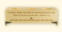 Wooden Laser Engraved Triple Tealight Holder - Thanksgiving