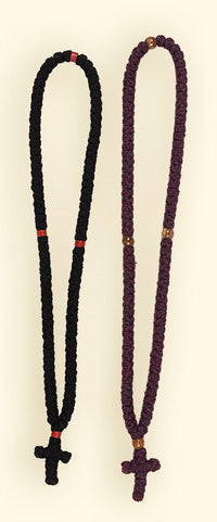 100-Knot Wool Prayer Rope from Uganda--Small Knots