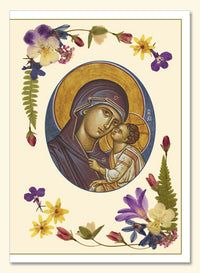 Name Day Greeting with the Mother of God Card
