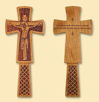 Priest's Blessing Cross with "Let God arise and let His enemies be scattered, and let them that hate Him flee before His face" engraved on the back