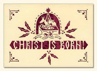 G209 Manger Scene and "Christ is Born" Laser-cut Card