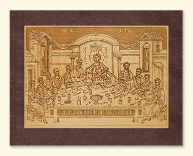 Mystical Supper Icon Wood Veneer Card