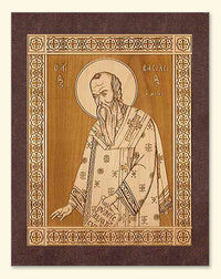 St. Basil the Great Wood Veneer Card