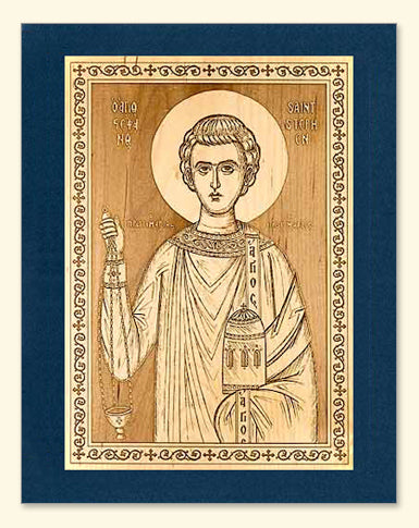 St. Stephen Wood Veneer Card