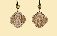 St. George and St. Nina Laser-engraved Pendant