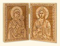 Diptych with Saviour and Mother of God