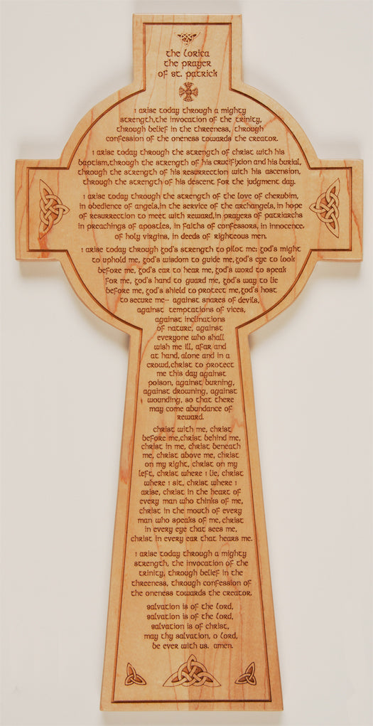 The Lorica: The Breastplate of St. Patrick Laser Plaque