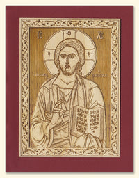 Jesus Christ the Lightgiver Wood Veneer Card