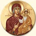 Mother of God of the Myrtle Tree Button