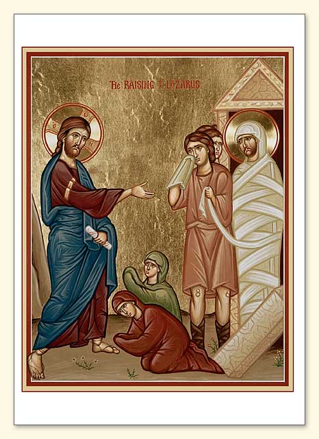 Raising of Lazarus Greeting Card