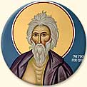 St. Andrew the Fool for Christ Icon Button
