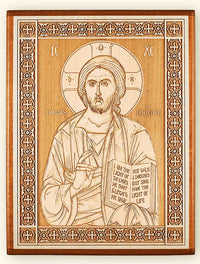 Christ the Lightgiver Laser Engraved Icon