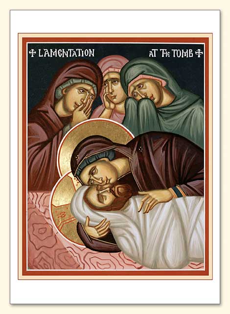 Lamentation at the Tomb Greeting Card