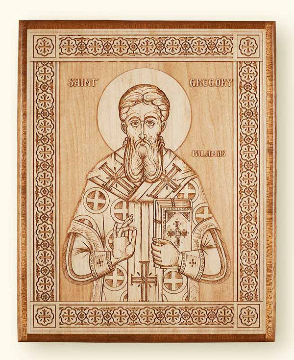 St. Gregory Palamas Laser Engraved Icon
