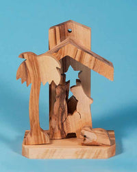 N116 Small Olivewood Manger