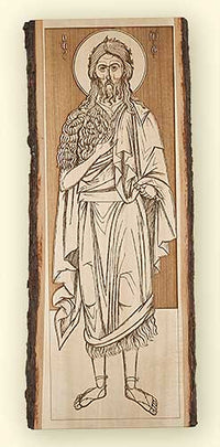 L235 St. John the Baptist Standing Laser Engraved Icon