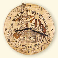 L186 St. Herman Laser Engraved Clock