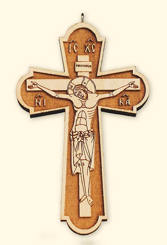 L140 Priest's Laser Engraved Pectoral Cross