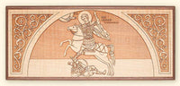 L256 St. Demetrius on a Horse Laser Engraved Icon