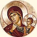 B220 Mother of God of Consolation Icon Button 