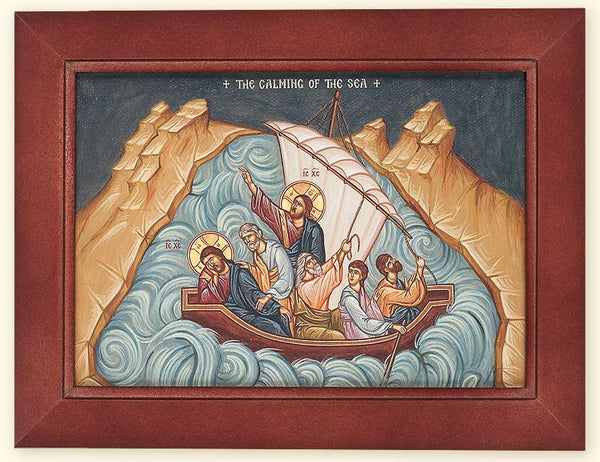 I-103 Saviour Calming the Sea of Galilee Framed Canvas Print