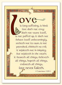 Love Never Faileth Card