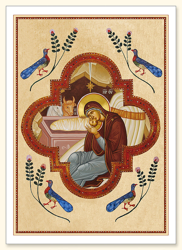 Manuscript Style Nativity Card