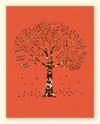 Autumn Tree Laser Cut Card