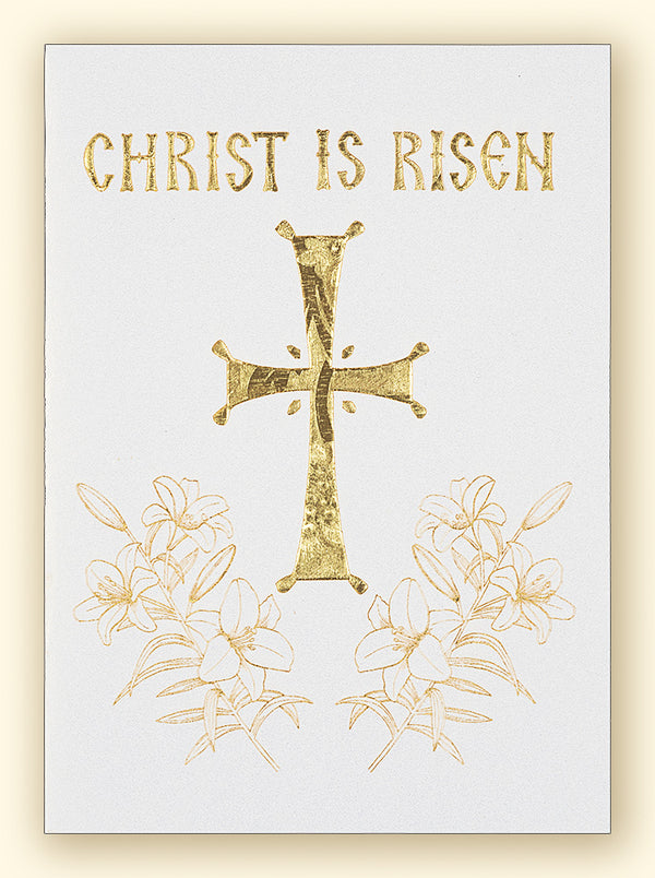 Christ is Risen Laser Engraved Card