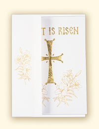 Christ is Risen Laser Engraved Card