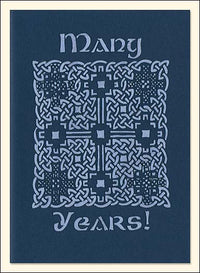 G113 "Many Years" Celtic Design Laser-cut Card
