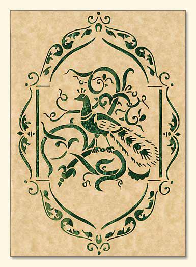G119 Peacock Design Laser-cut Card